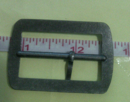 Boucle de ceinture de tissu d'alliage du Gunmetal 3.5cm/accessoire accrochants fabriqués à la main
