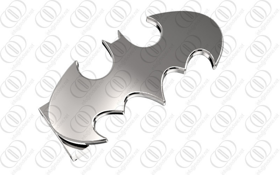Brillant argenté de miroir de boucle de ceinture de Batman d'acier inoxydable poli