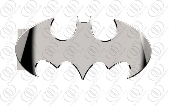 Brillant argenté de miroir de boucle de ceinture de Batman d'acier inoxydable poli