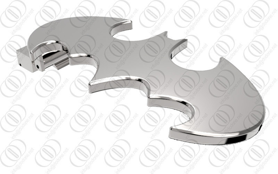 Brillant argenté de miroir de boucle de ceinture de Batman d'acier inoxydable poli