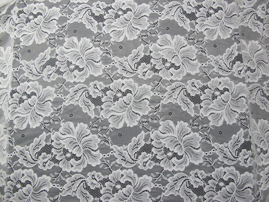 Conception en nylon faite sur commande de fleur de tissu de dentelle de broderie de Digital pour la couture