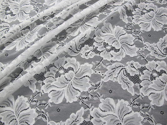 Conception en nylon faite sur commande de fleur de tissu de dentelle de broderie de Digital pour la couture