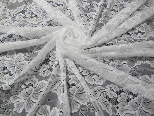 Conception en nylon faite sur commande de fleur de tissu de dentelle de broderie de Digital pour la couture