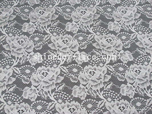 modèle floral/spécial de tissu en nylon de dentelle de largeur de 150cm de feuille pour le vêtement SYD-0170 des femmes