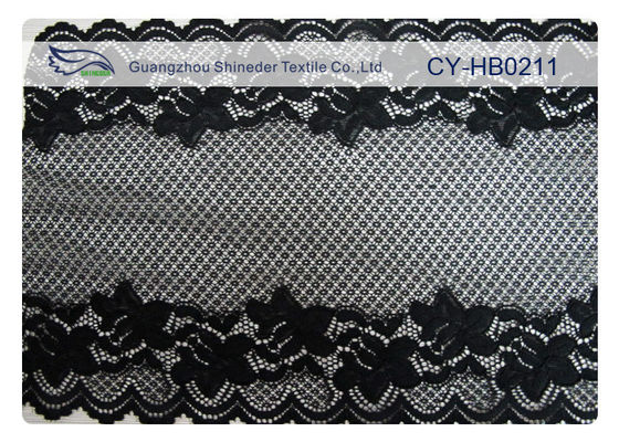 Façonnez le tissu de dentelle de nylon de 100%, l'offre CY-HB0211 de service des douanes d'OEM/ODM