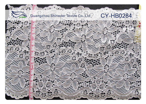 Tissu en nylon élastique de dentelle de conception fraîche pour le chapeau, chemise CY-HB0284