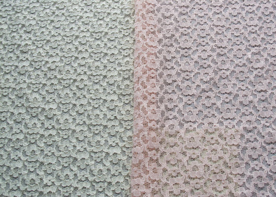 Largeur confortable CY-LW0148 de coton du tissu en nylon Rétrécissement-Résistant 150cm de dentelle